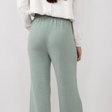 Wide Leg Lounge Pants for Women in Olive