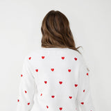 Miracle Heart Sweater for Women in White