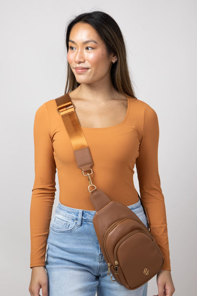 Simply Southern Sling Bag in Cocoa Brown