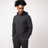 1897 Active Diamond Weave Hoodie for Men in Charcoal