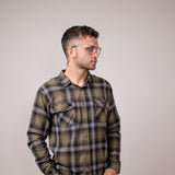 1897 Legends Plaid Flannel Shirt for Men in Olive