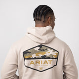 Ariat Camo Hex Hoodie for Men in Beige