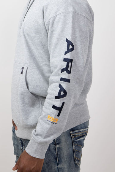 Ariat Rebar Graphic Hoodie for Men in Grey Heather