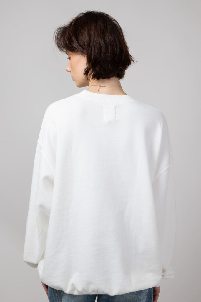 Oversized sweatshirt white hotsell