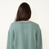  Blu Pepper Crewneck Ribbed Knit Shirt for Women in Green Bay 