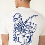 Brew City Busch Light Dog Fishing T-Shirt for Men in Natural