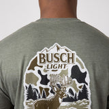 Brew City Camo Deer T-Shirt for Men in Green