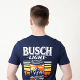 Busch Light Can T-Shirt for Men in Navy Blue