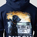 Busch Dog Cooler Hoodie for Men in Navy