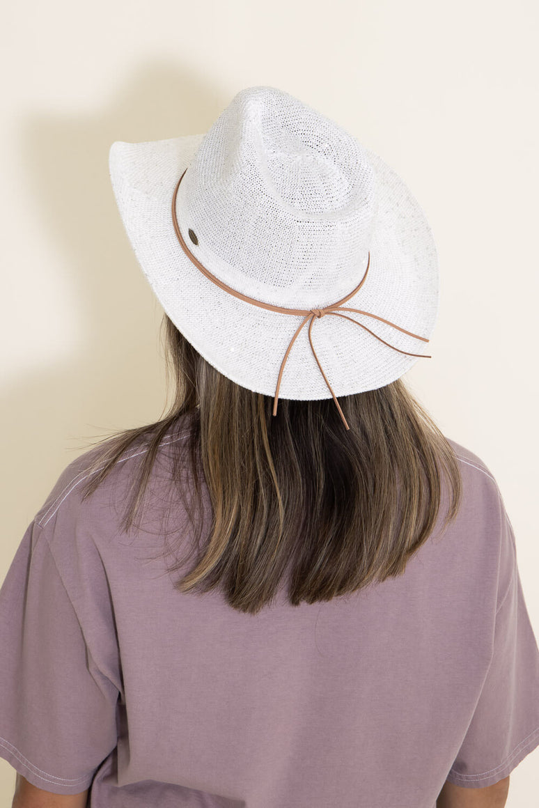 C.C. Sequin Cowgirl Hat for Women in White | CBC-03-WHITE – Glik's