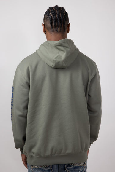 Carhartt Loose Fit Graphic Hoodie for Men in Dusty Olive