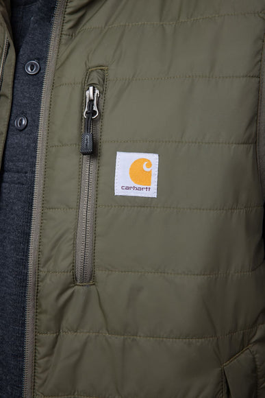 Carhartt Light Weight Insulated Vest for Men in Moss 