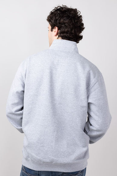 Carhartt Midweight Quarter Zip for Men in Heather Grey