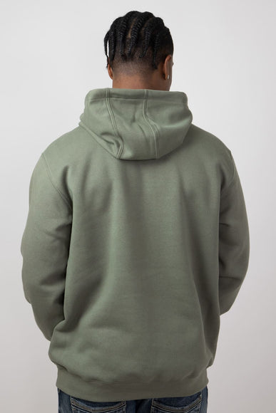 Carhartt Rain Defender Loose Fit Midweight Logo Graphic Sweatshirt for Men in Dusty Olive