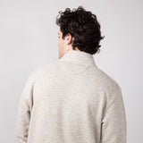 Carhartt Midweight Pocket Fleece Quarter Zip for Men in Oat Milk