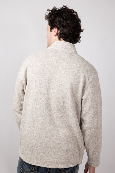 Carhartt Midweight Pocket Fleece Quarter Zip for Men in Oat Milk