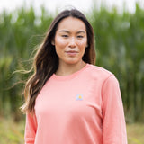 Carhartt Midweight Tencel Crewneck Sweatshirt for Women in Aged Coral