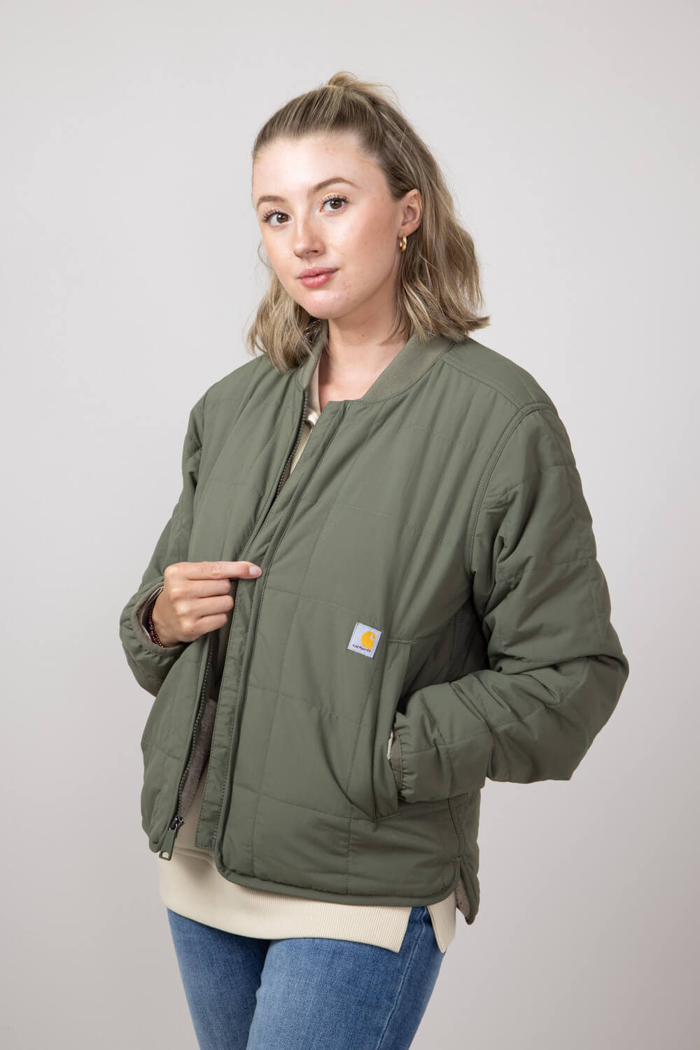 Womens Green outlets Carhartt Jacket