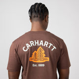 Carhartt Relaxed Fit Lightweight Pocket Tree T-Shirt for Men in Brown