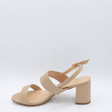 De Blossom Alba Strap Heels for Women in Nude