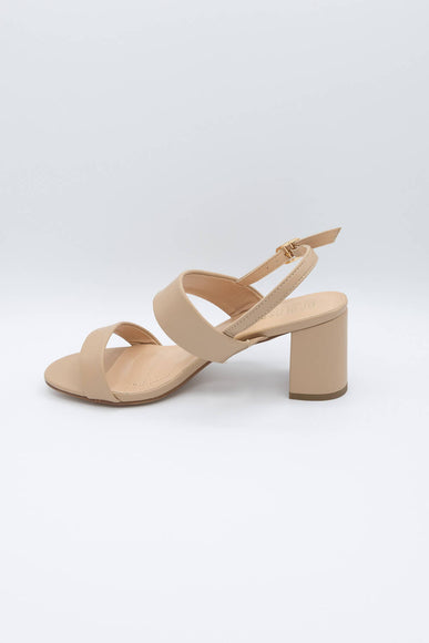 De Blossom Alba Strap Heels for Women in Nude