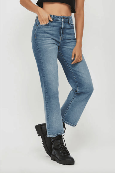 Hidden High Rise Ella Wide Straight Leg Jeans for Women