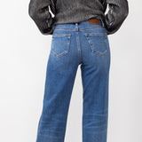 Hidden High Rise Cuffed Dad Jeans for Women