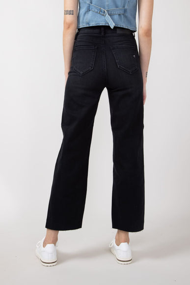 Hidden Tracey Wide Straight Jeans for Women in Black