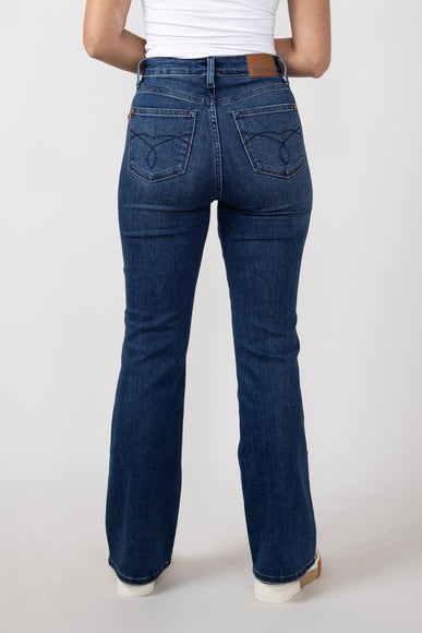 Judy Blue Embroidered Back Pocket Bootcut Jeans in Short for Women