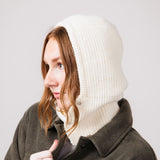 Knit Sweater Balaclava in Ivory