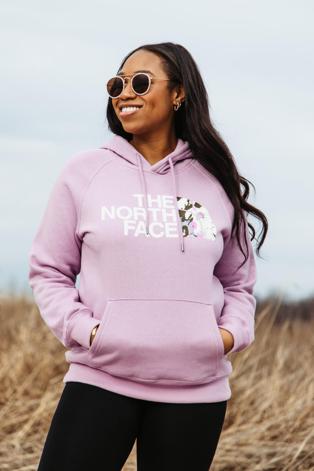 Womens purple hotsell north face hoodie