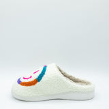 MIA Smiley Face Slippers for Women in Rainbow