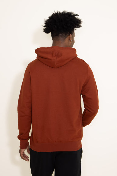 North Face Heritage Patch Hoodie for Men in Brown