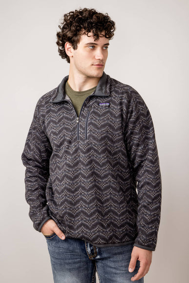 Patagonia Men’s Better Sweater Quarter Zip in Grey Multi