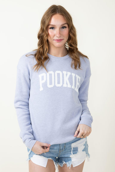 Pookie Graphic Sweatshirt for Women in Light Blue | OT2402L2756-LIGHTBLUE