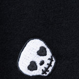 1897 Active Skull Embroidery Sweatshirt for Women in Black