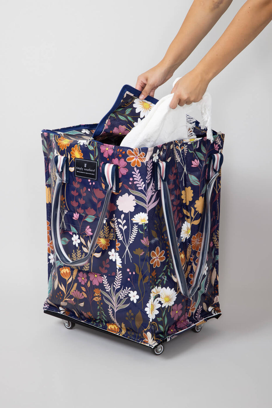 Navy Floral Project authentic Bag