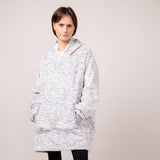 Simply Southern Simply Hoodie Poncho for Women in Heather Grey