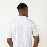 Simply Southern Grey Leaf Polo for Men in Grey