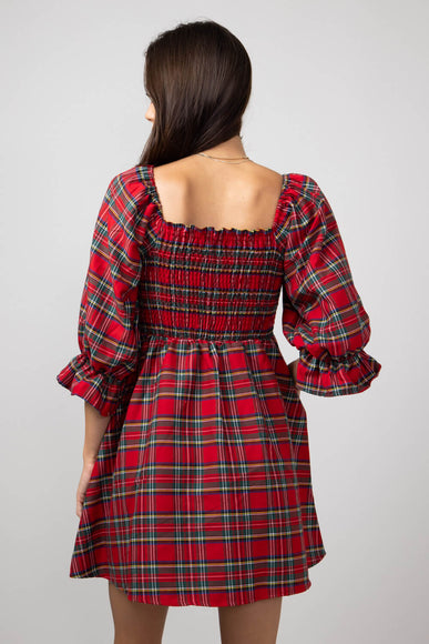 Simply Southern Holiday Dress for Women in Plaid