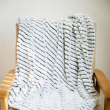 Simply Southern Luxe Pom Pom Throw Blanket in Pavement Grey