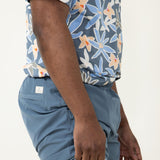 Simply Southern Tropical Lined Shorts for Men in Blue