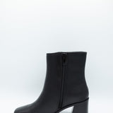 Soda Chukar Tapered Heel Booties for Women in Black