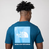 The North Face Box NSE T-Shirt for Men in Midnight Petrol 