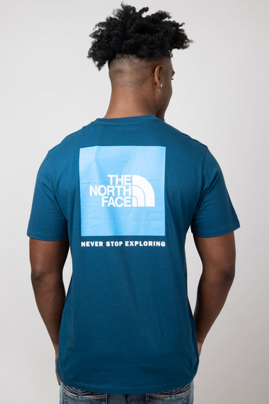 The North Face Box NSE T-Shirt for Men in Midnight Petrol 