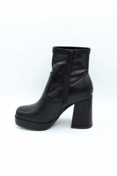 Top Moda East GoGo Booties for Women in Black