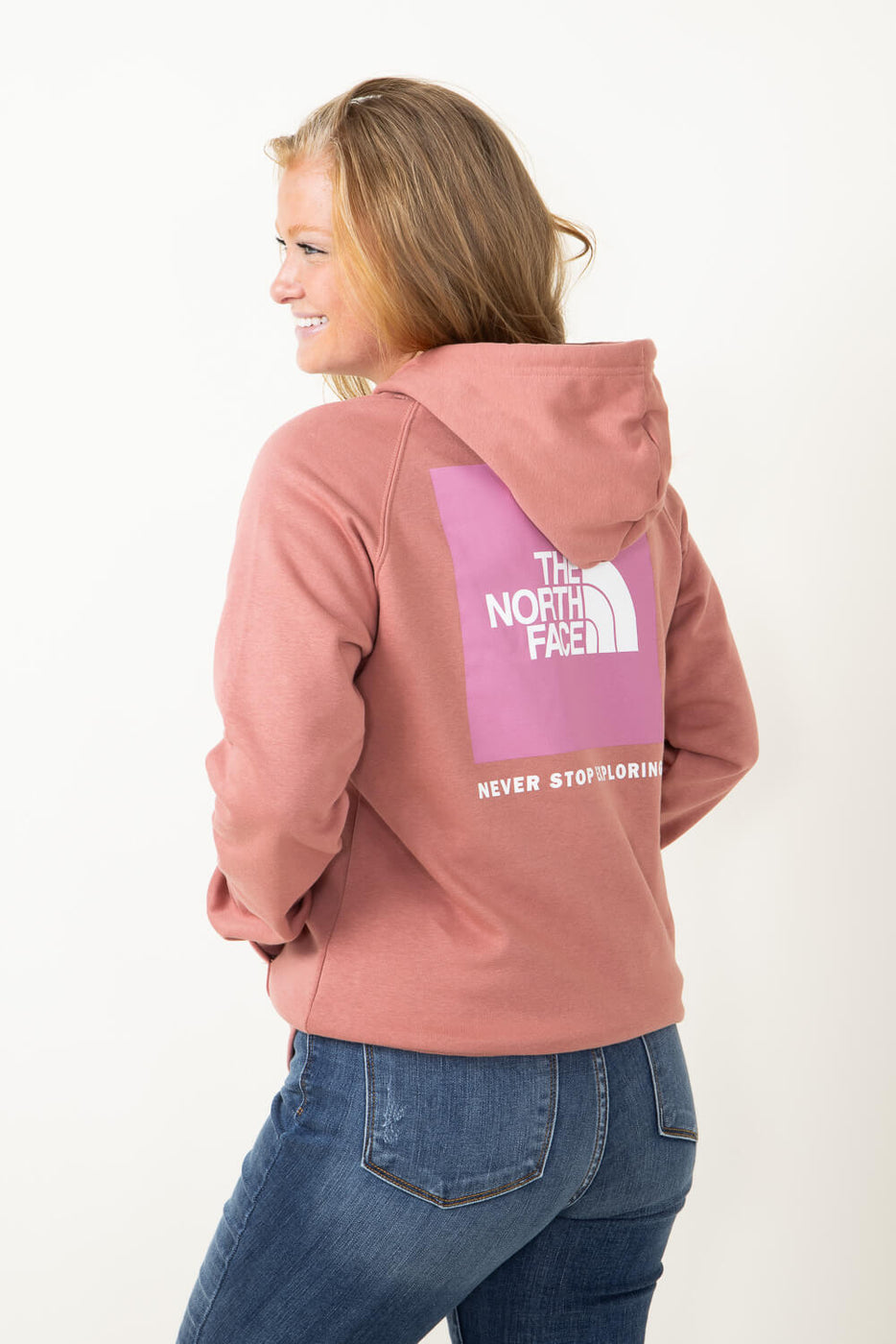 The North Face Box NSE Hoodie for Women in Mauve | NF0A7UON 