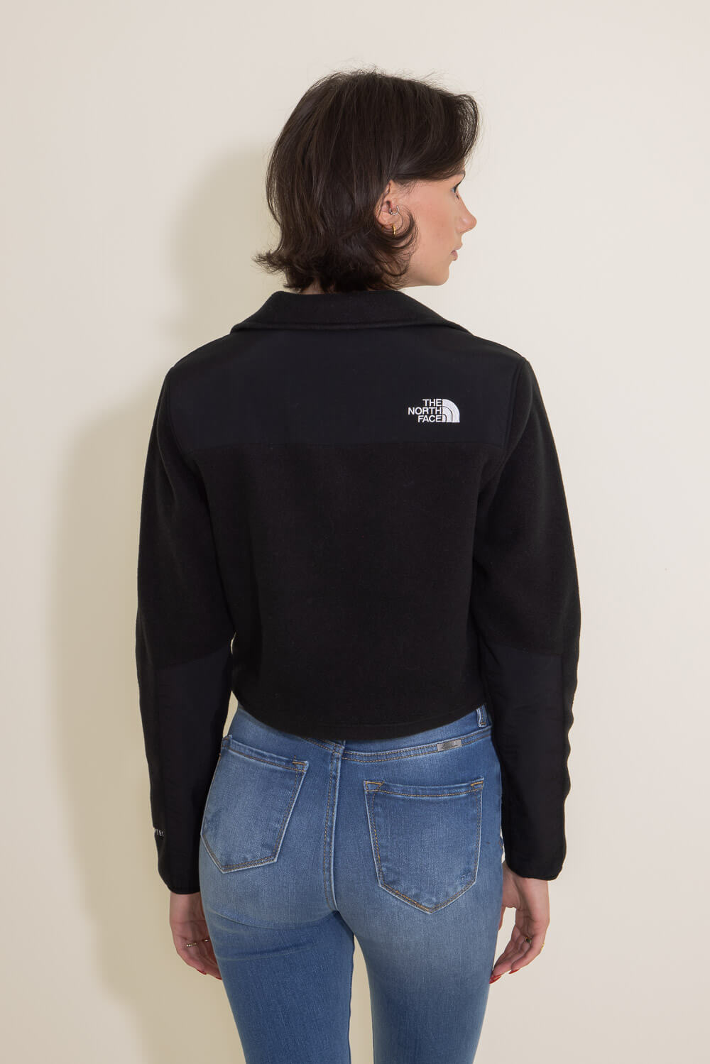 The North Face Denali Crop Jacket for Women in Black | NF0A7WXY