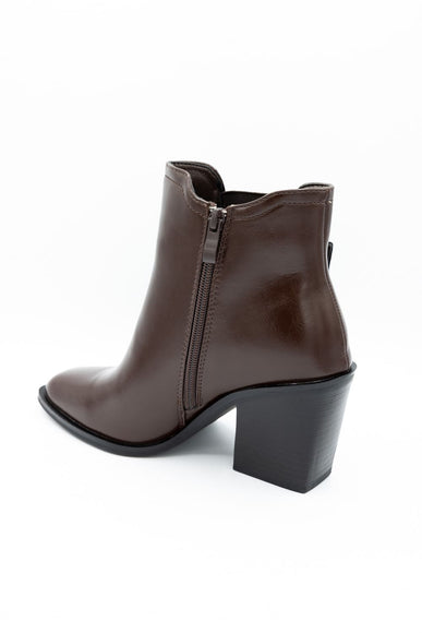 Top Moda Karen Buckle Booties for Women in Brown