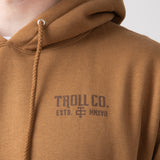 Troll Co. Pay Me Hoodie for Men in Saddle